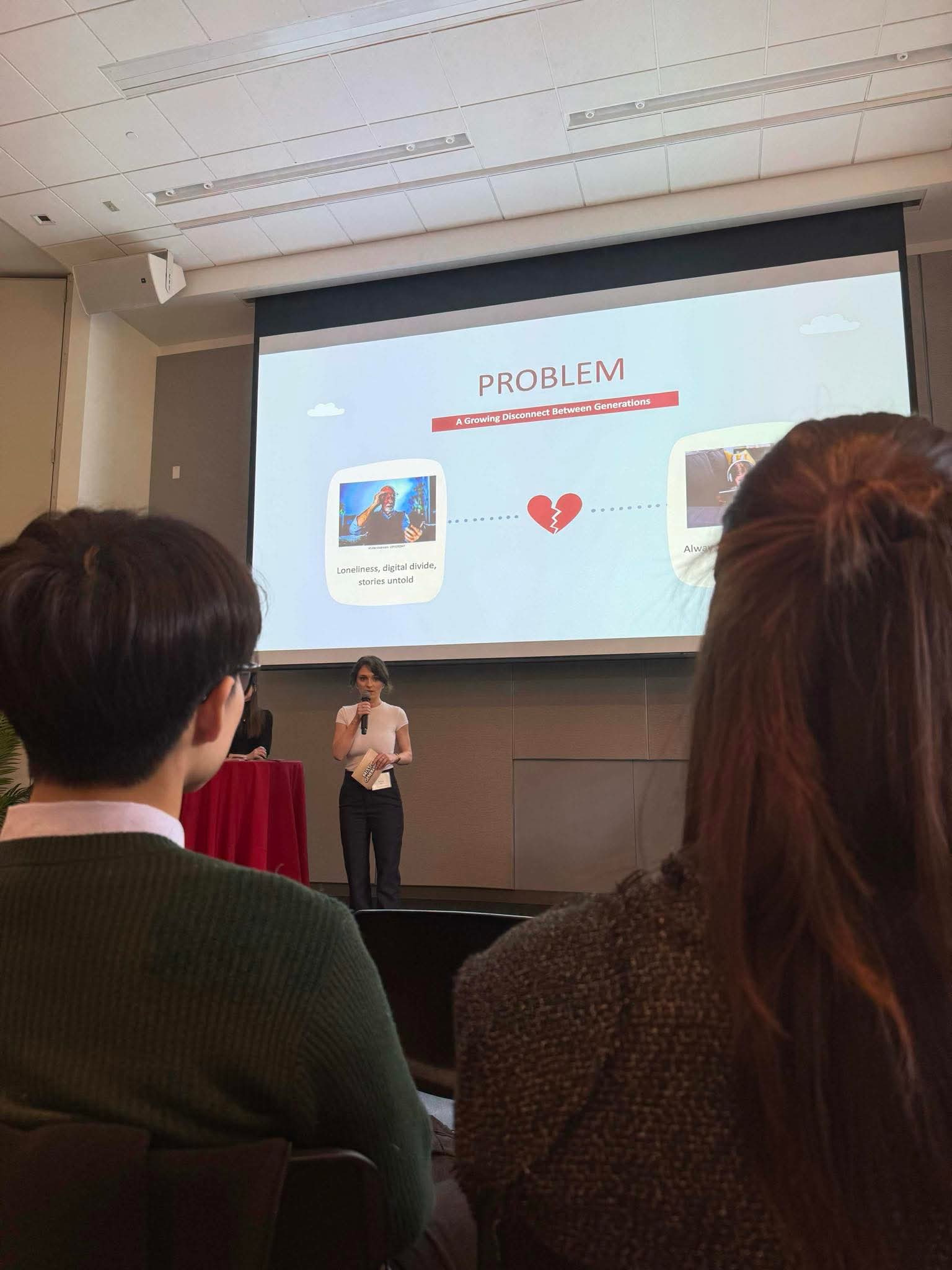 Ivana presenting at the Stanford Challenge